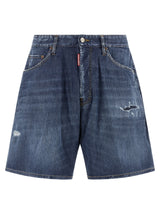 Short bermuda en coton bleu Dsquared²