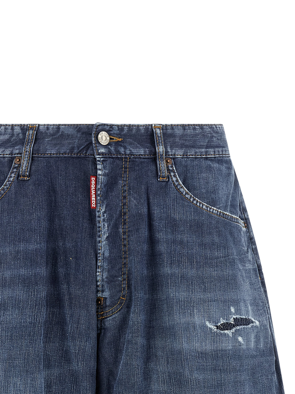 Short bermuda en coton bleu Dsquared²