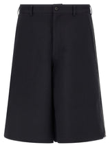 Short bermuda bleu en polyester Comme des Garçons