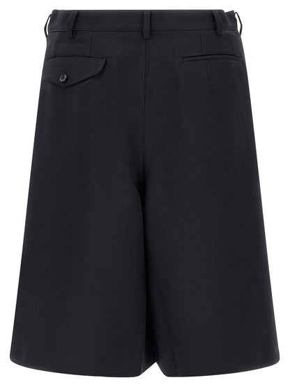 Comme Des Garçons Blue Polyester Bermuda Shorts