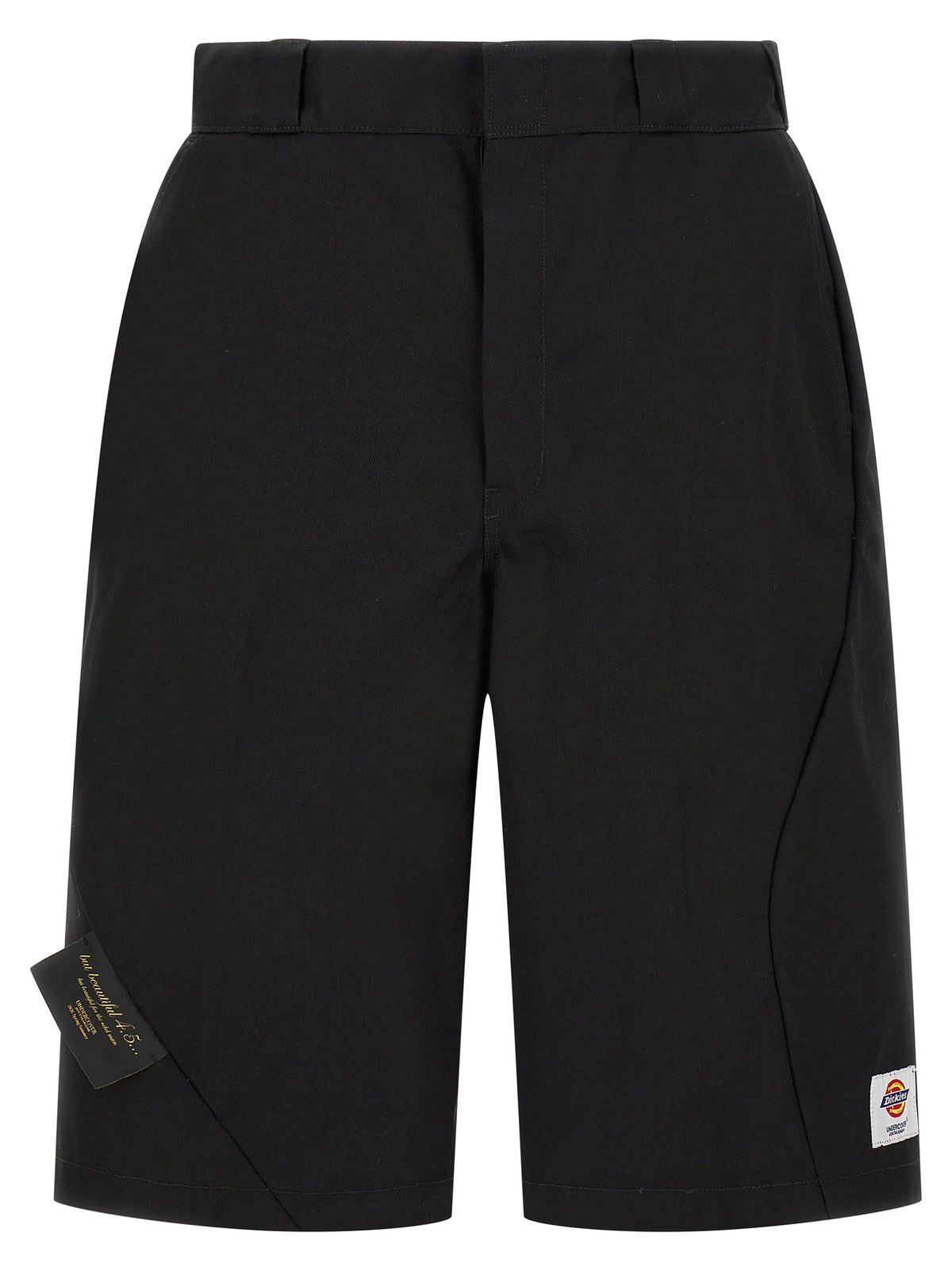 Undercover Black Polyester Bermuda Shorts