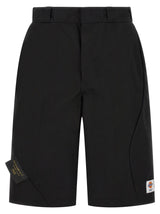 Undercover Black Polyester Bermuda Shorts