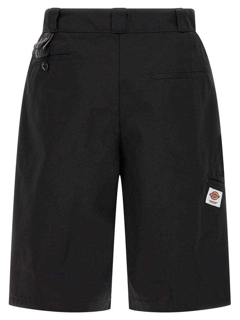 Undercover Black Polyester Bermuda Shorts