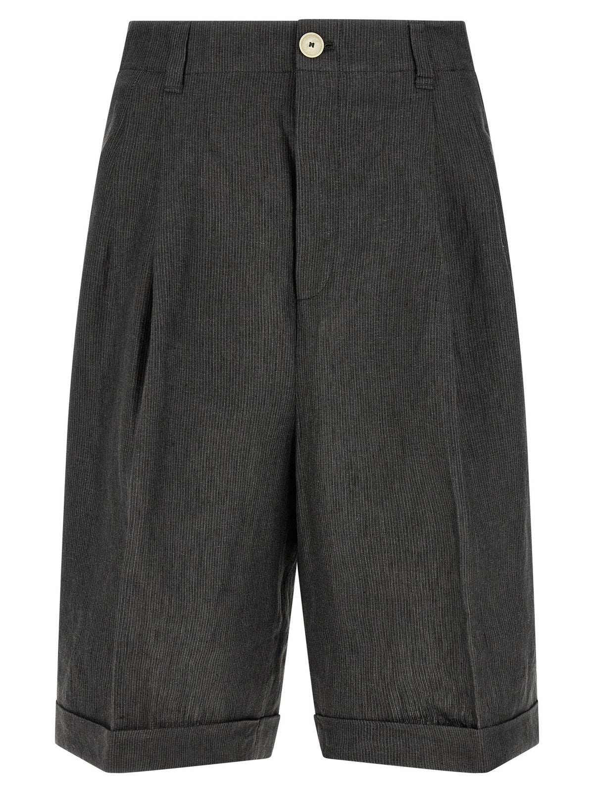 Shorts Bermudas Jacquemus en lin gris