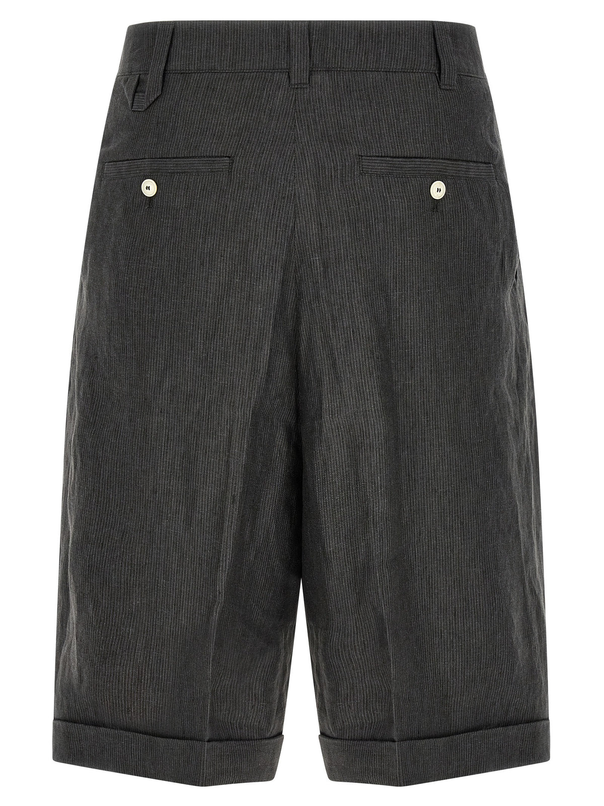 Shorts Bermudas Jacquemus en lin gris
