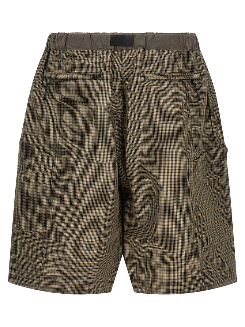 Comme Des Garçons Bicolor Linen Bermuda Shorts
