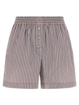 Shorts Bermuda Brunello Cucinelli en Coton Bordeaux