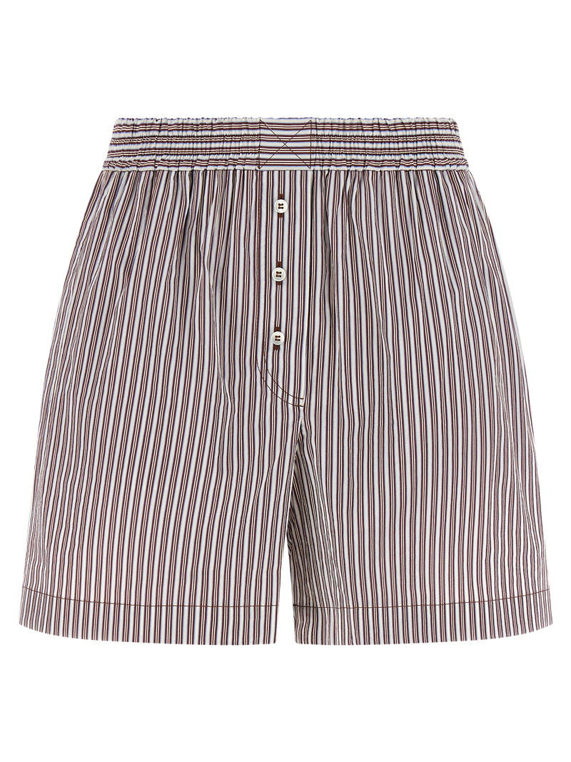 Brunello Cucinelli Bordeaux Cotton Bermuda Shorts