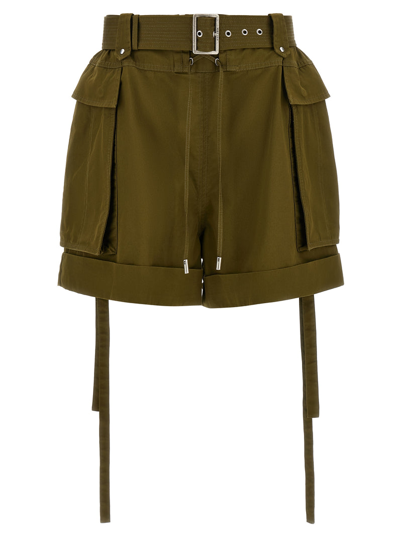 Short en coton bicolore Alexander McQueen