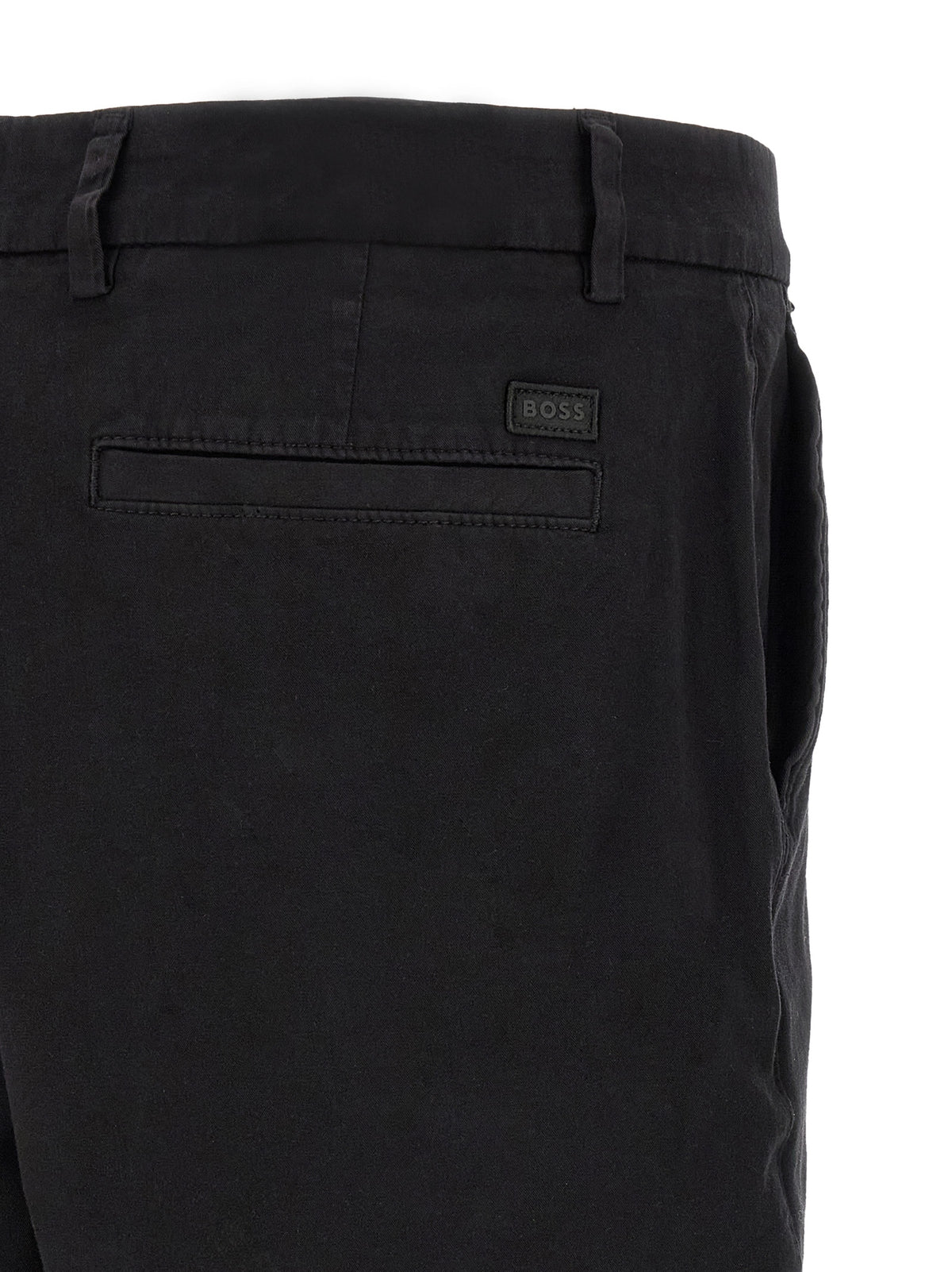 Shorts Bermudas en coton noirs Hugo Boss