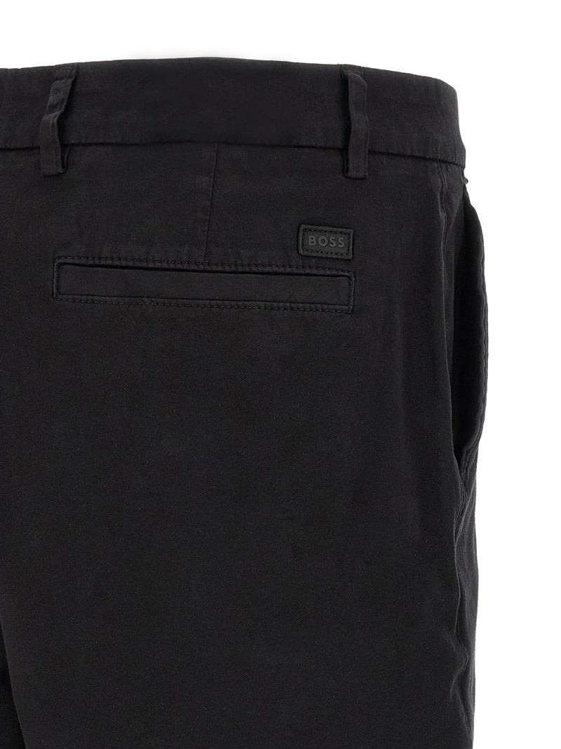 Hugo Boss Black Cotton Bermuda Shorts