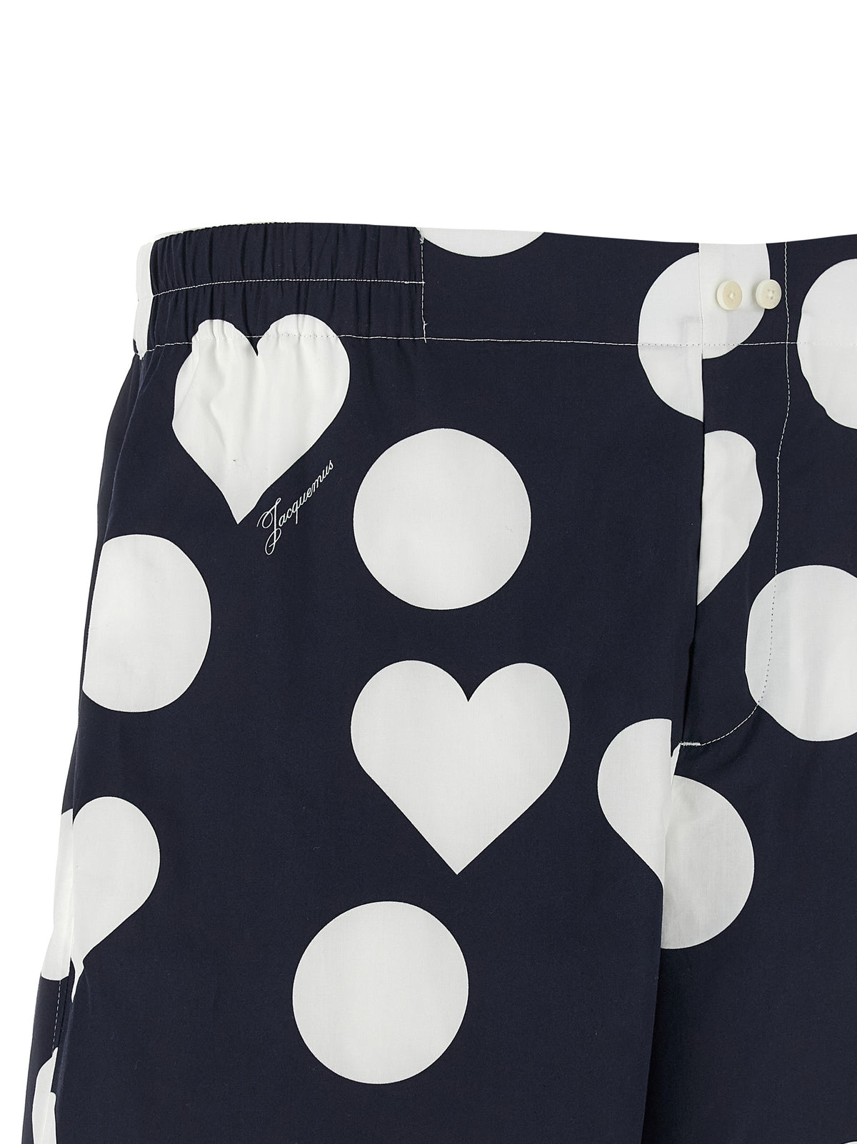 Short de bain en coton bleu Jacquemus