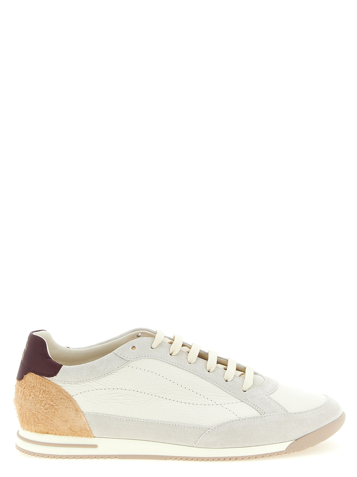 Baskets basses Brunello Cucinelli en cuir nubuck beige