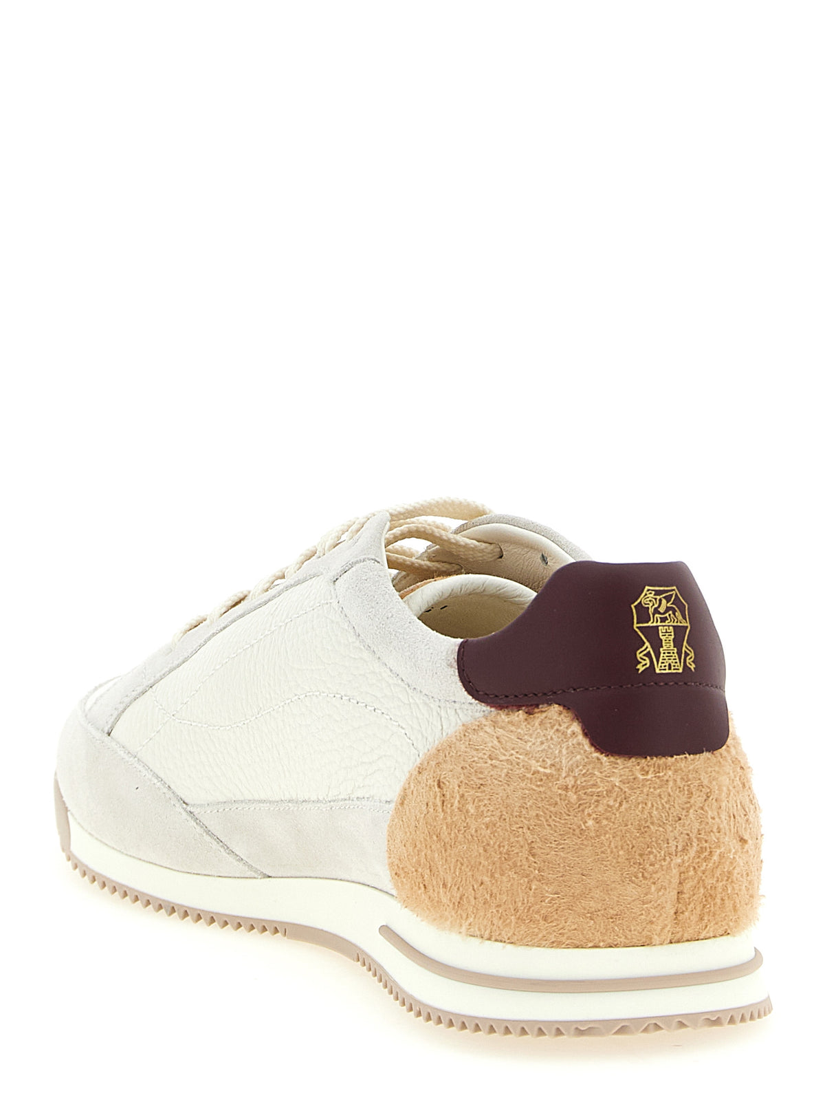 Baskets basses Brunello Cucinelli en cuir nubuck beige