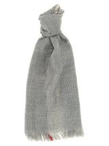 Écharpe Brunello Cucinelli en laine vierge grise