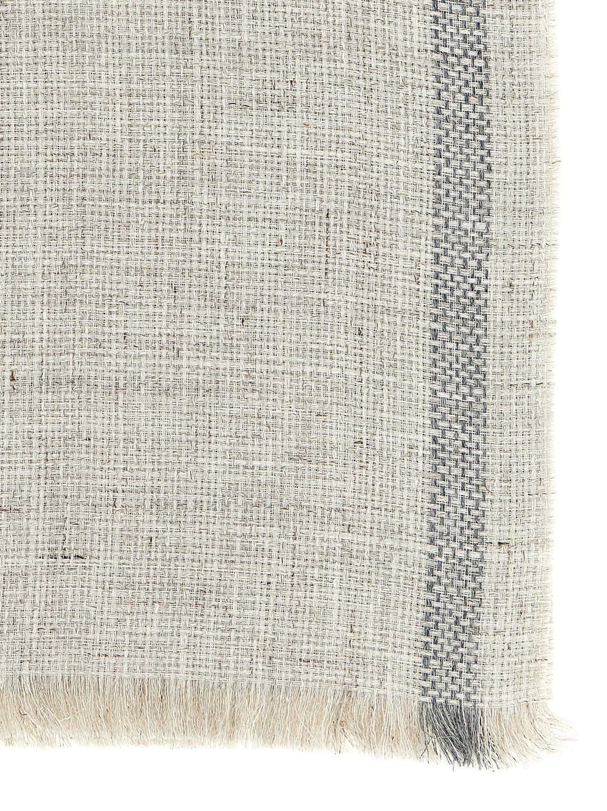 Brunello Cucinelli Gray Linen Scarf