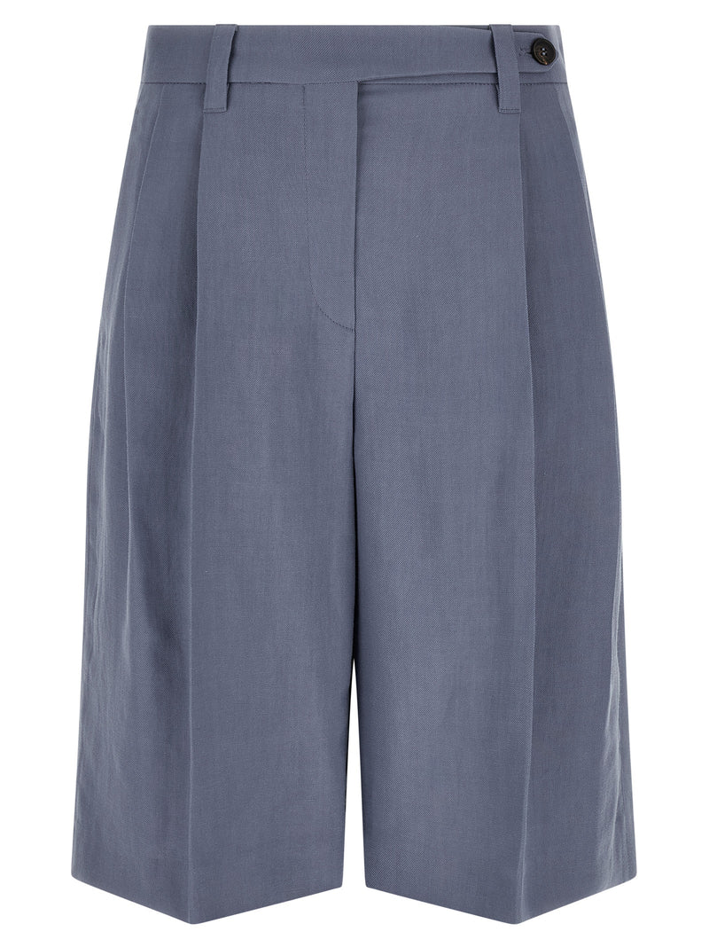 Short bermuda Brunello Cucinelli en viscose bleu