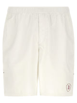 Brunello Cucinelli White Polyester Bermuda Shorts