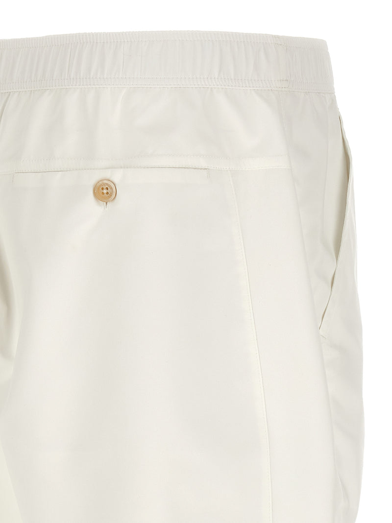 Brunello Cucinelli White Polyester Bermuda Shorts