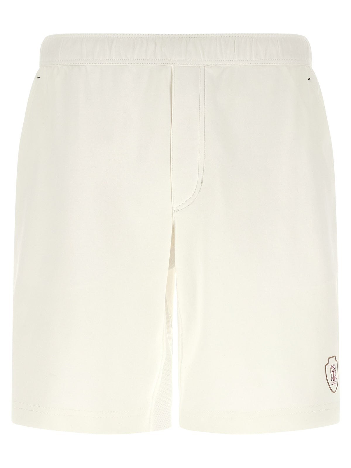 Shorts Bermuda en coton blanc Brunello Cucinelli