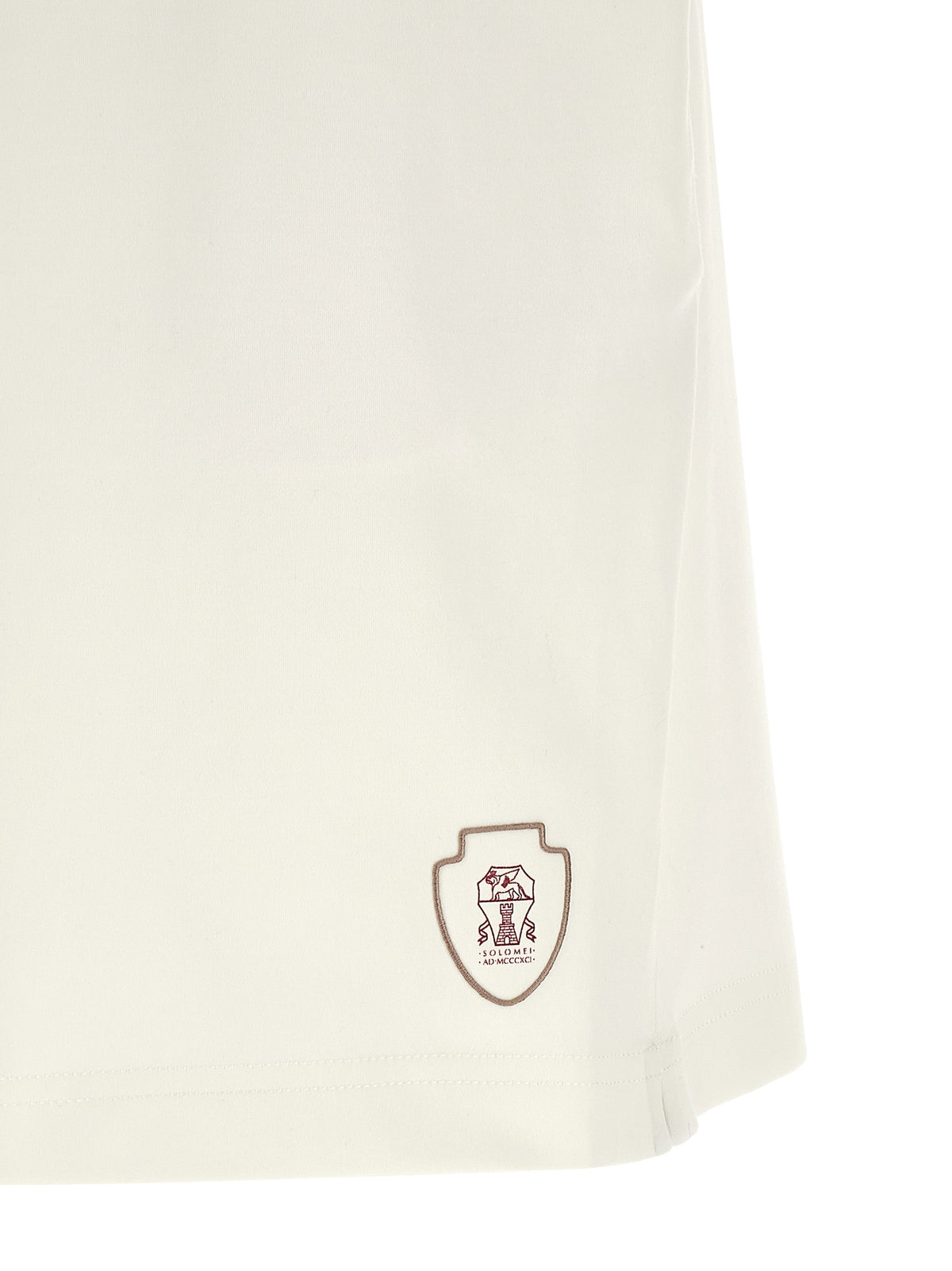 Shorts Bermuda en coton blanc Brunello Cucinelli