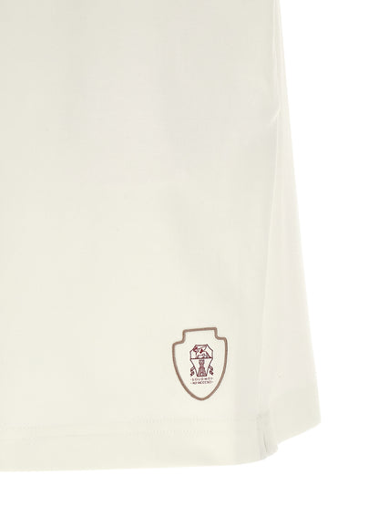 Brunello Cucinelli White Cotton Bermuda Shorts