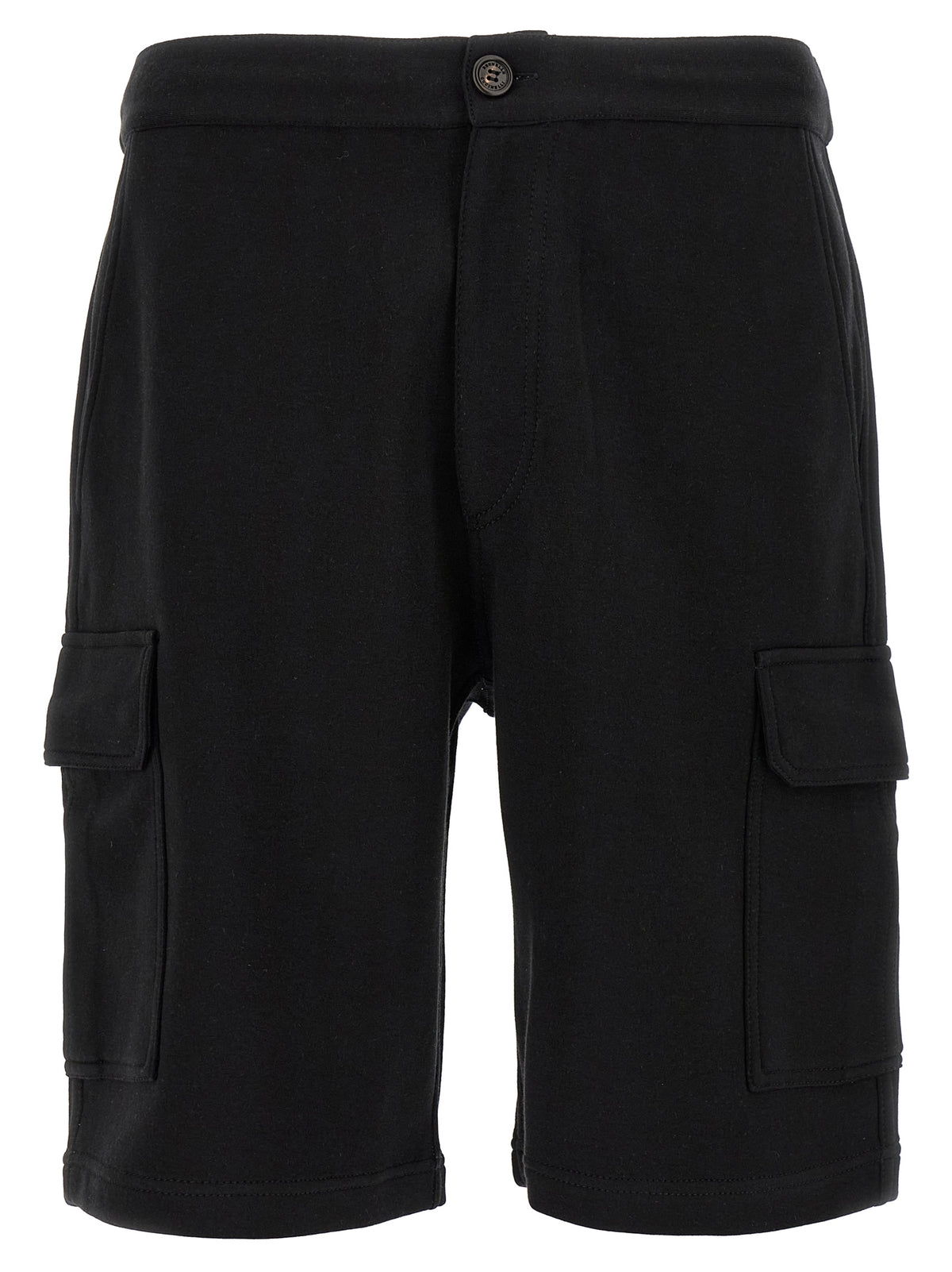 Brunello Cucinelli Black Cotton Bermuda Shorts