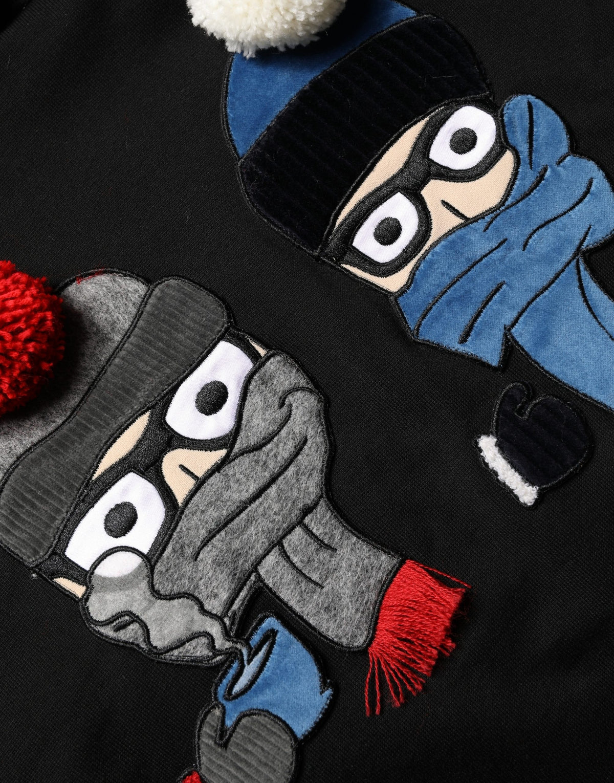 Dolce & Gabbana #dgfamily Black Cotton Hooded Men Sweatshirt Sweater