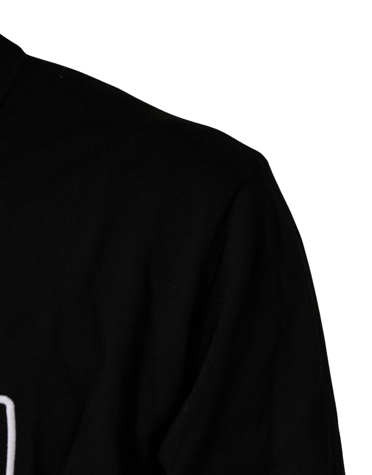 Pull en laine Dolce & Gabbana noir à col rond et logo graphique