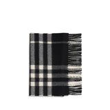Burberry Black Cashmere Scarf - Luxurious Embroidered Design