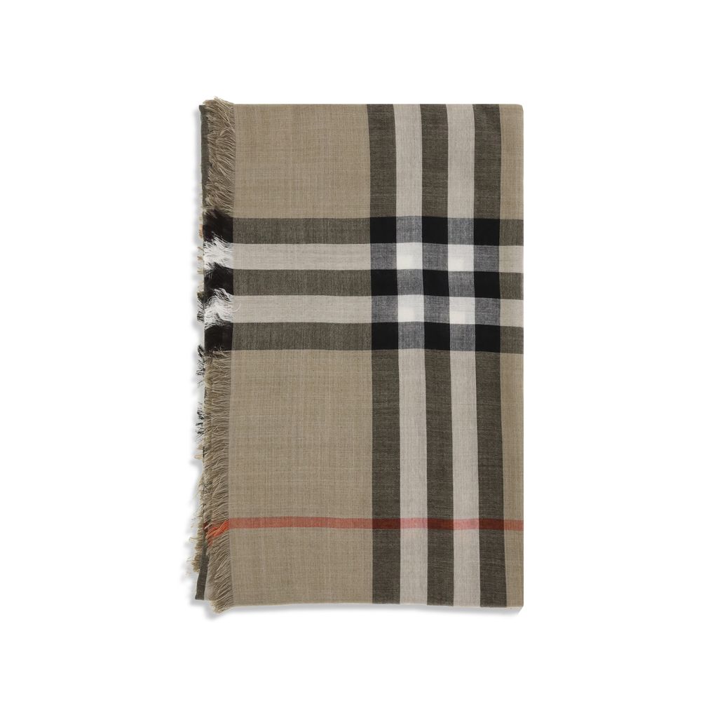 Écharpe en laine beige Burberry