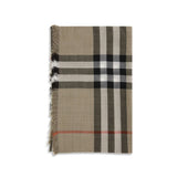 Écharpe en laine beige Burberry