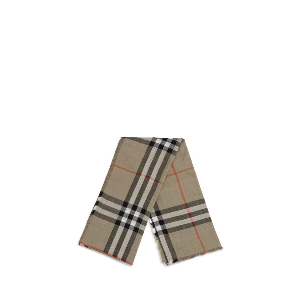 Écharpe en laine beige Burberry