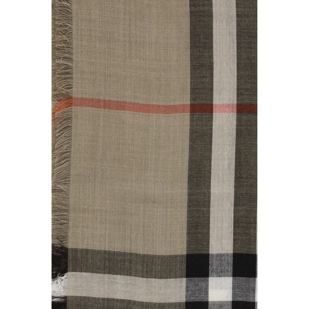 Écharpe en laine beige Burberry