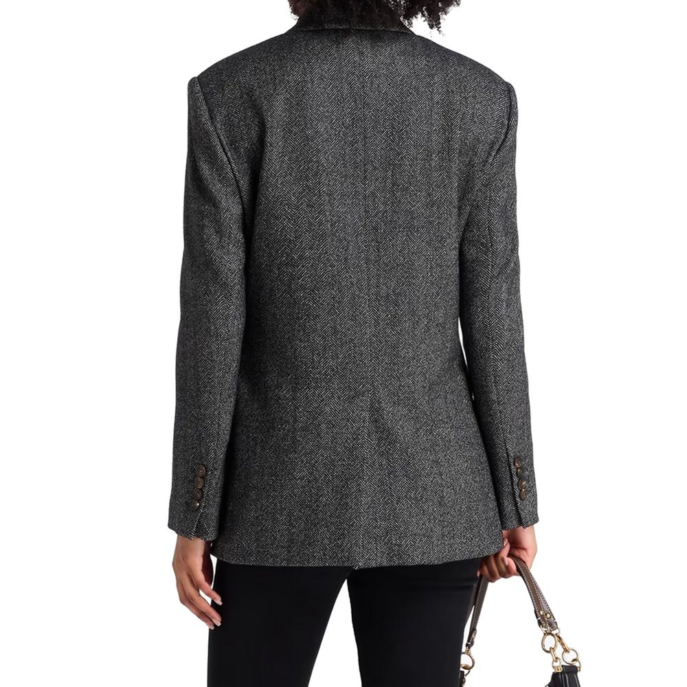 Brunello Cucinelli Blazer noir en élasthanne