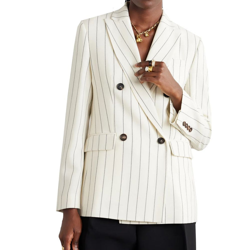 Blazer en laine blanc Brunello Cucinelli