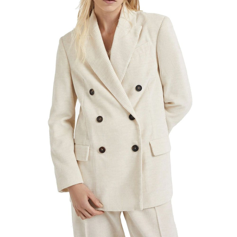Blazer Brunello Cucinelli en coton blanc