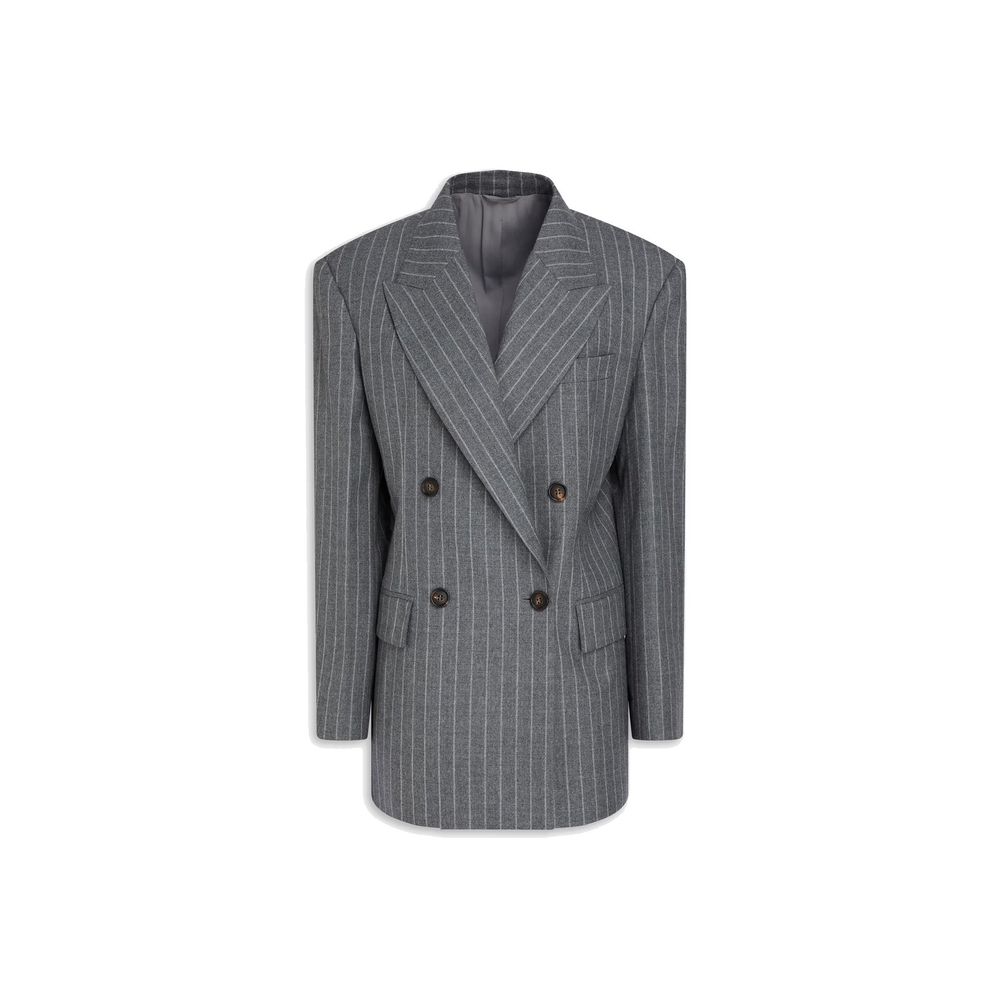 Veston Brunello Cucinelli en laine vierge grise
