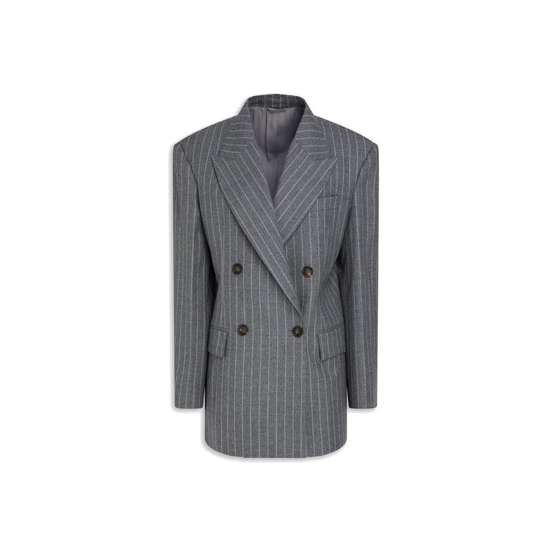 Veston Brunello Cucinelli en laine vierge grise