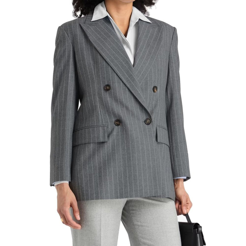 Veston Brunello Cucinelli en laine vierge grise
