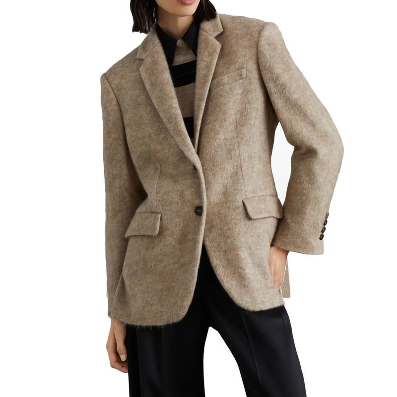 Brunello Cucinelli Blazer en cachemire beige
