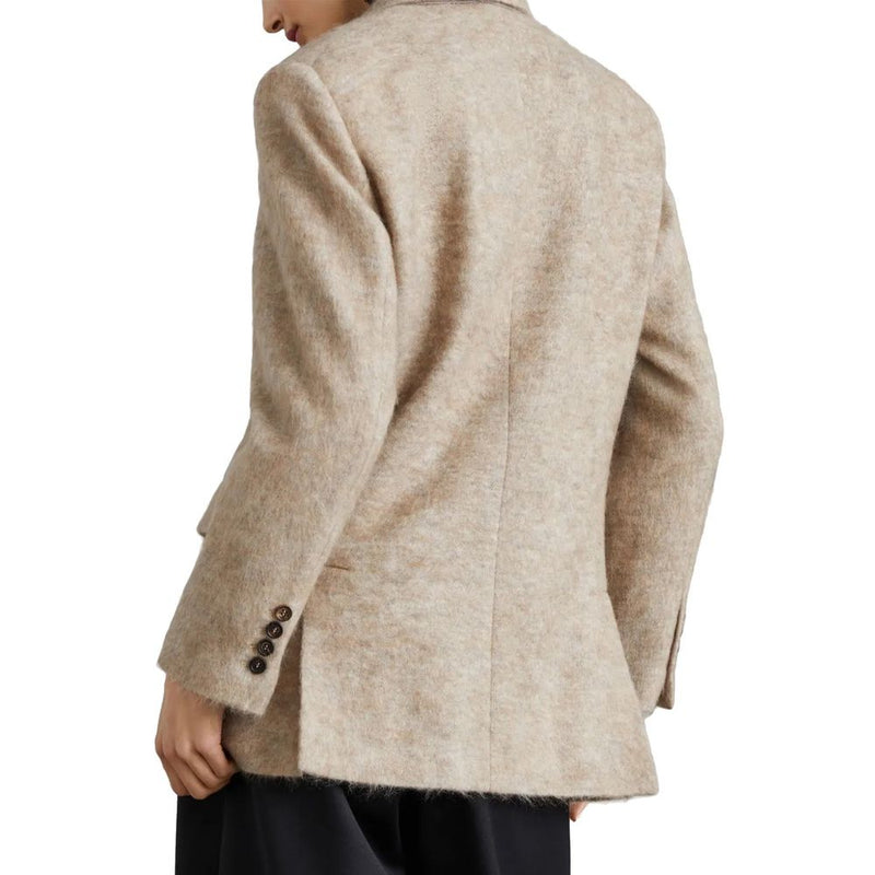 Brunello Cucinelli Blazer en cachemire beige