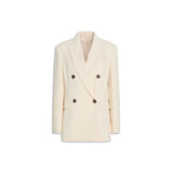 Blazer Brunello Cucinelli en coton blanc