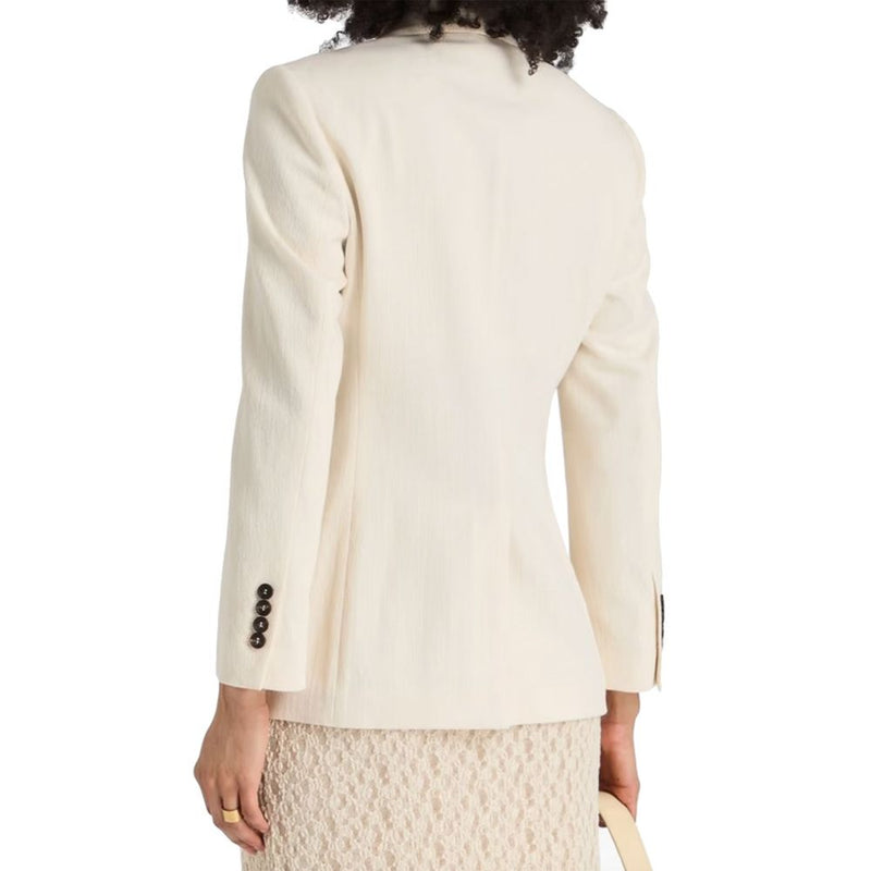 Brunello Cucinelli White Cotton Blazer