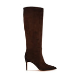 Bottes Santoni en cuir de veau marron Bos Taurus à talons hauts