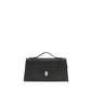Alexander McQueen Black Calf Leather Bos Taurus Handbag