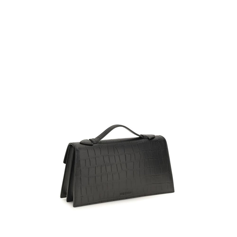 Sac à main Alexander McQueen en cuir de veau noir Bos Taurus