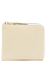 Comme Des Garçons Beige Cowhide Cardholder