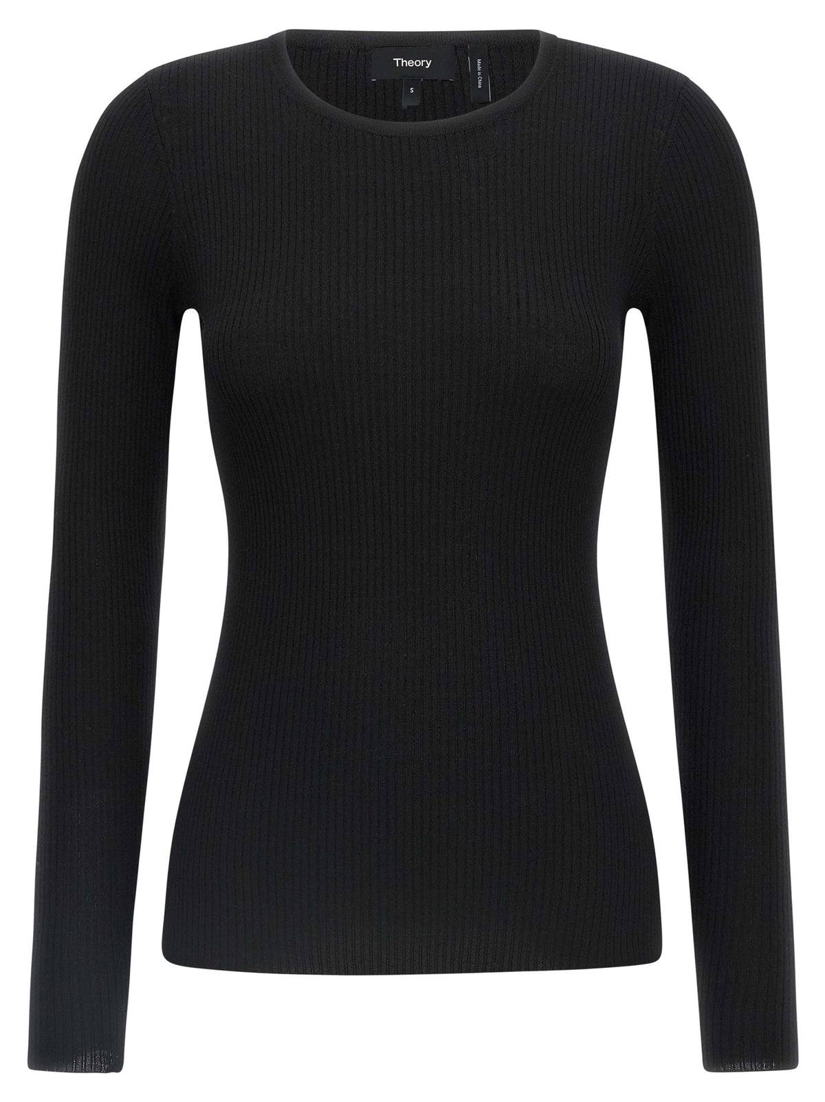 Cardigan en laine mérinos noire Theory