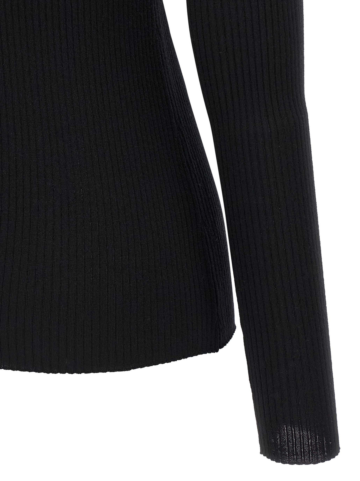Cardigan en laine mérinos noire Theory